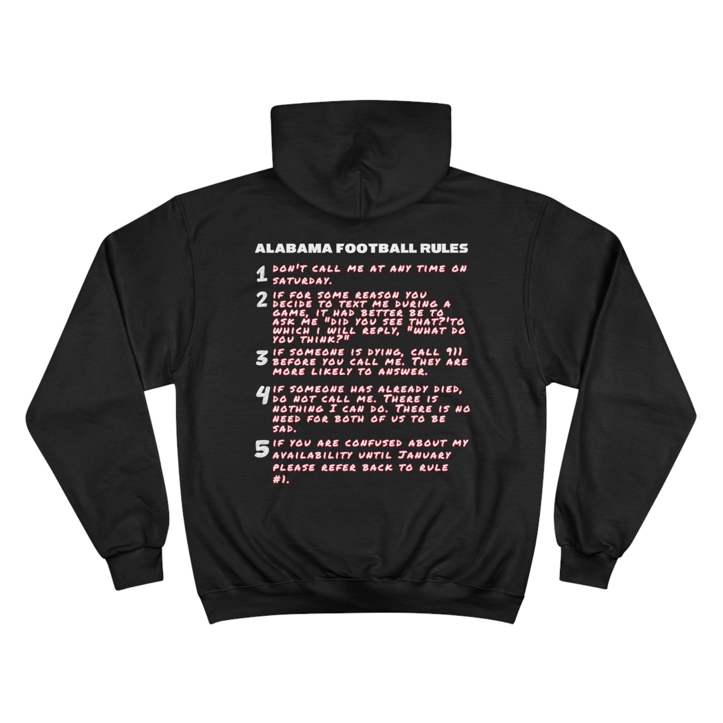 Alabama Football Rules Champion Hoodie