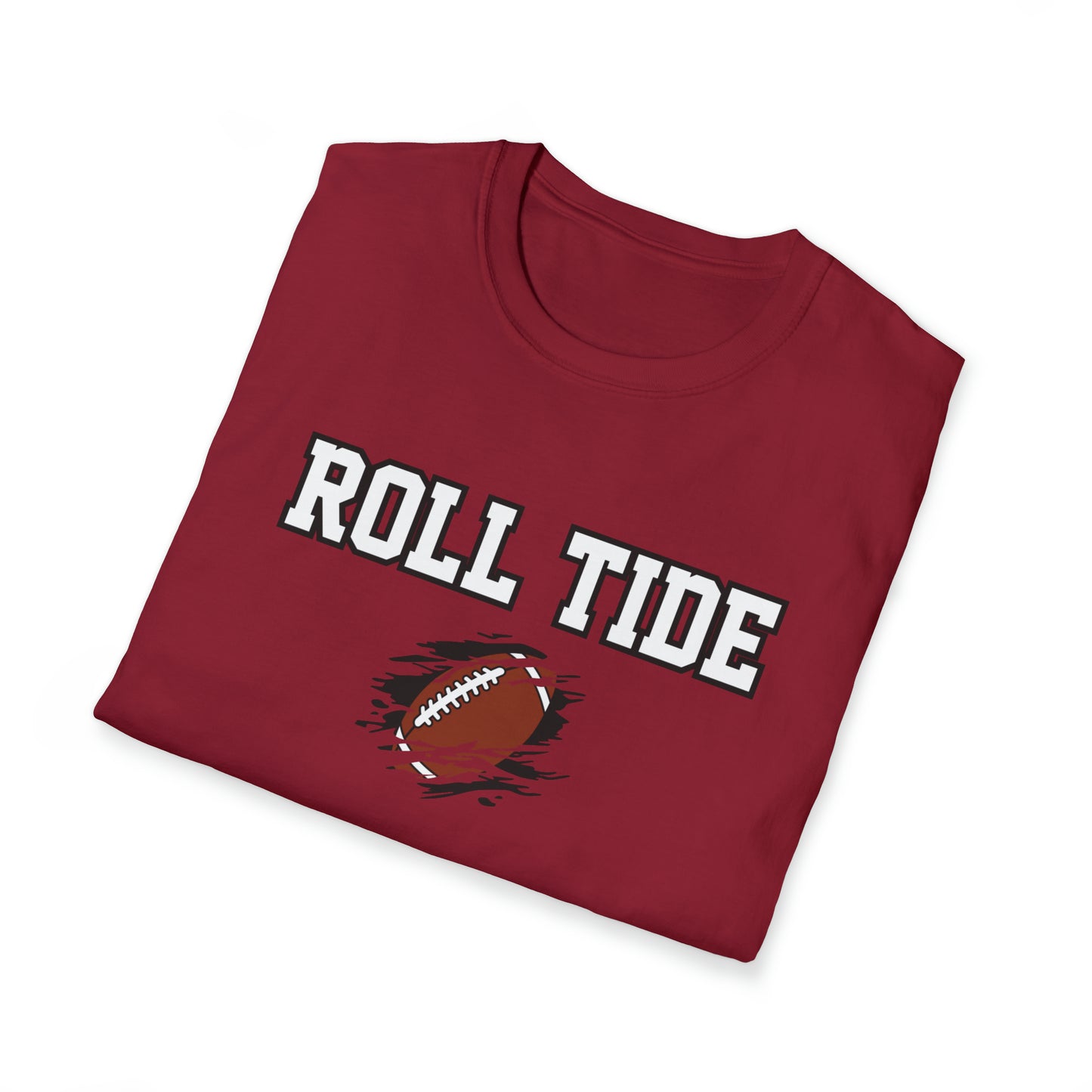 Roll Tide with Ball Unisex Softstyle T-Shirt