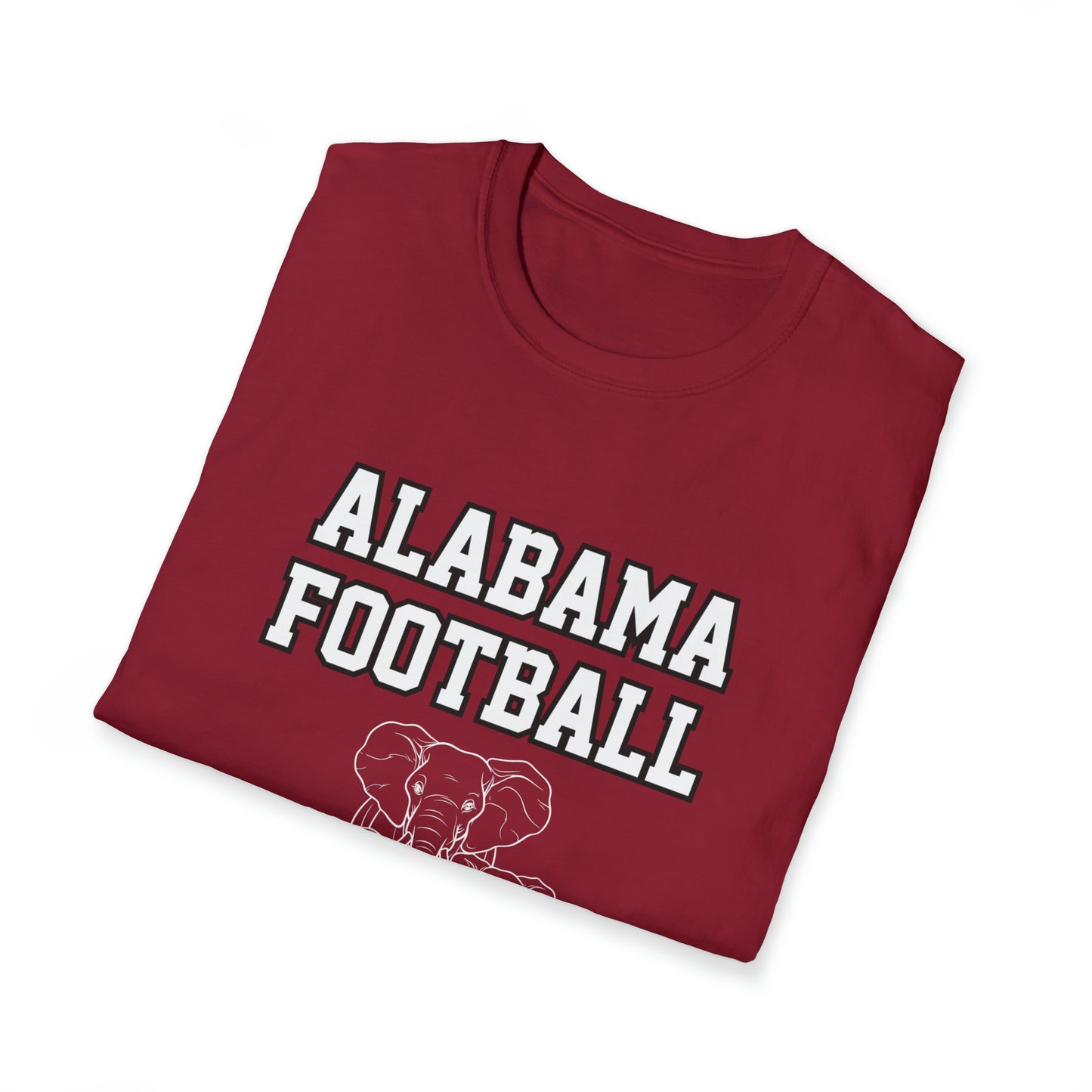 Alabama Football with Elephants Unisex Softstyle T-Shirt