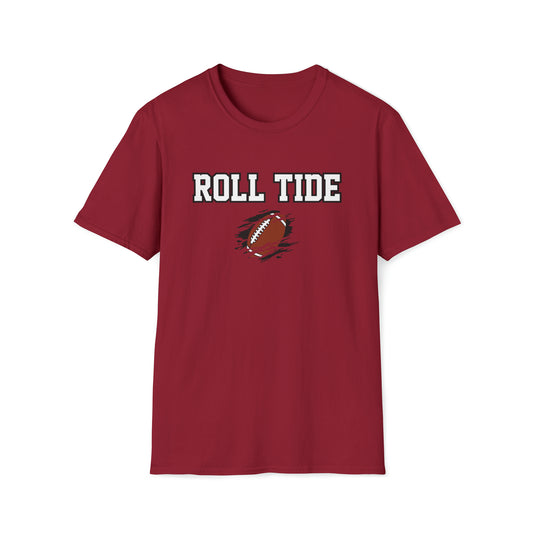 Roll Tide with Ball Unisex Softstyle T-Shirt