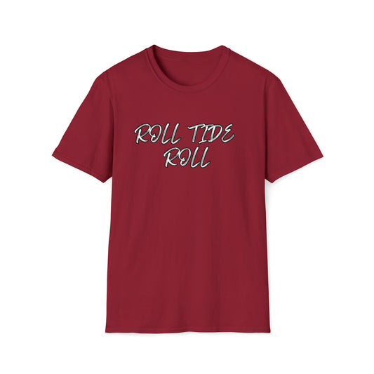 Roll Tide Roll Script Unisex Softstyle T-Shirt