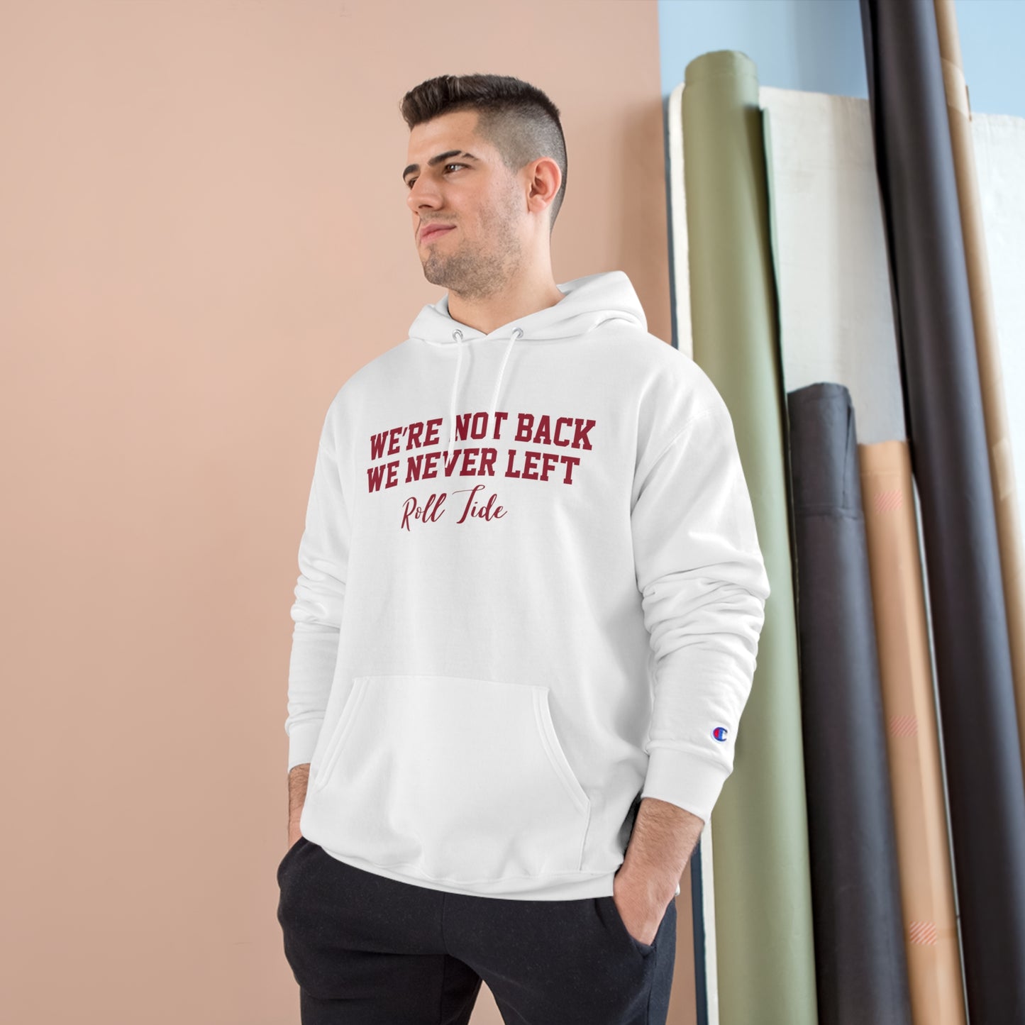 We Never Left Champion Hoodie