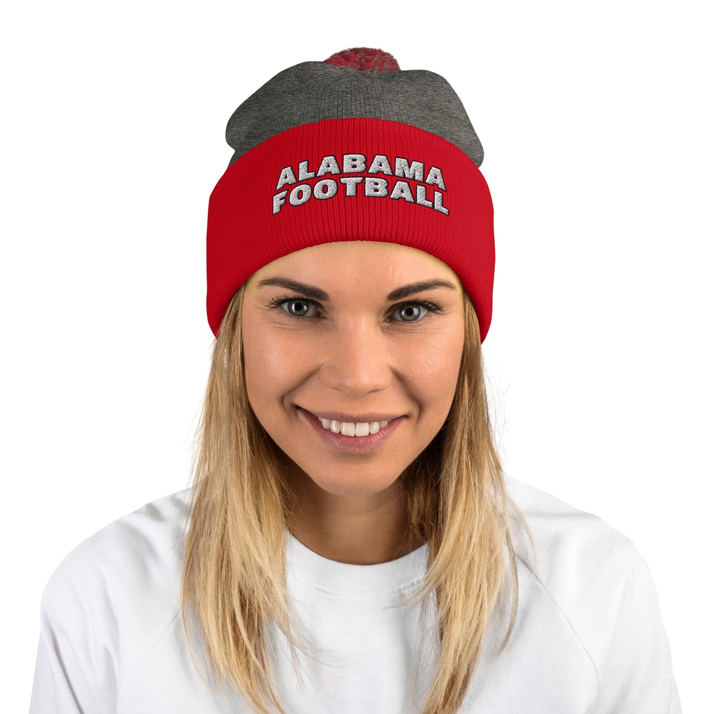 Alabama Football Pom-Pom Beanie