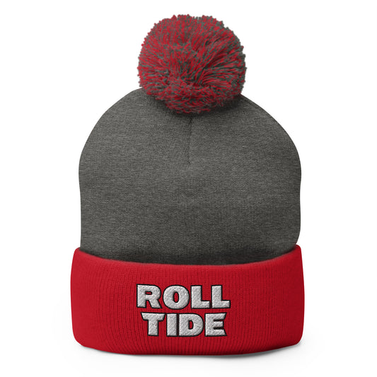 ROLL TIDE Pom-Pom Beanie